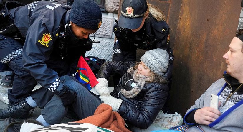 Greta Thunberget elhurcolta a norvég rendőrség