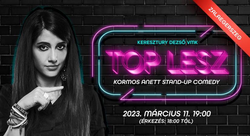 Kormos Anett három év csönd után Top lesz című új önálló estjével áll színpadra