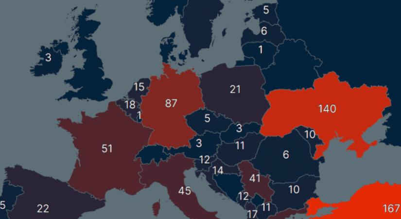 Itthon 11, Németországban 87, a franciáknál 51 esetben sérült a sajtószabadság egy EU-s jelentés szerint