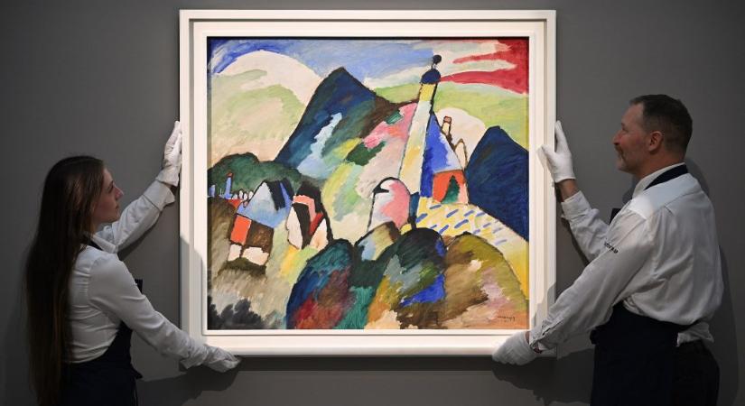 Rekordáron kelt el egy, a nácik által ellopott Kandinszkij-festmény