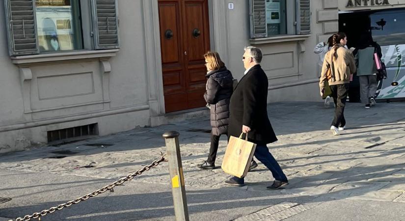 Toszkánába repült Egyiptomból az egyik honvédségi gép, Orbán Viktor Firenzében sétált feleségével