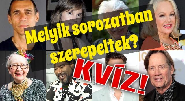 Retro sorozat kvíz: Felismered a képről, hogy melyik sorozatban szerepelt a színész?