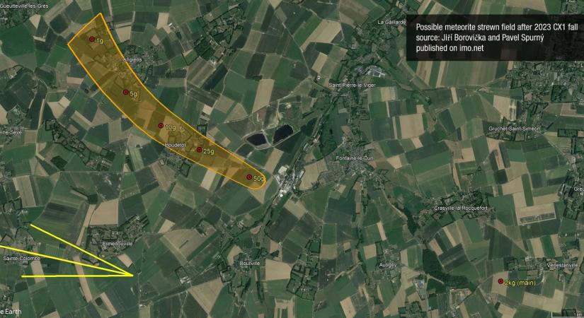 A magyar meteoritkereső expedíció által talált francia meteorit