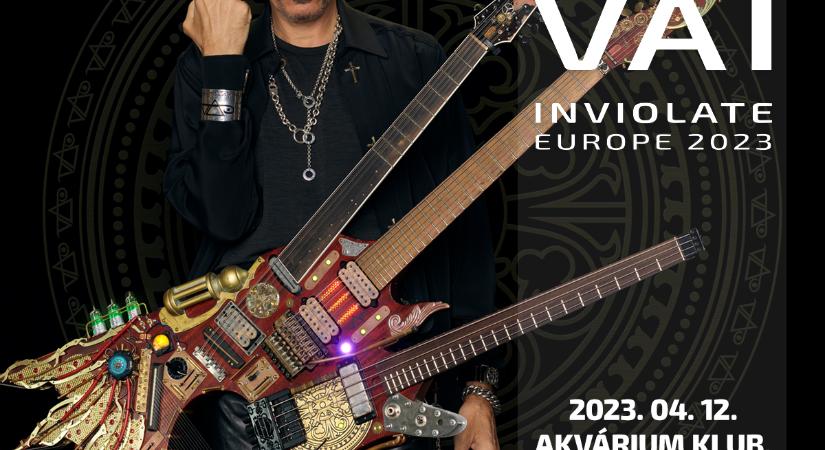 Hír: A Grammy-díjas gitárzseni, Steve Vai ismét Budapesten játszik