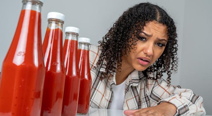 Maga se tudja, hogy miért, de teljes pánik fogja el a fiatal nőt, ha ketchupot lát