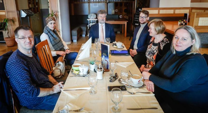 Reggeli a sajtó munkatársaival Szentgotthárdon