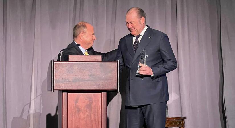 Rangos díjat kapott New York-ban Philippe Donnet, a nemzetközi Generali Csoport vezérigazgatója