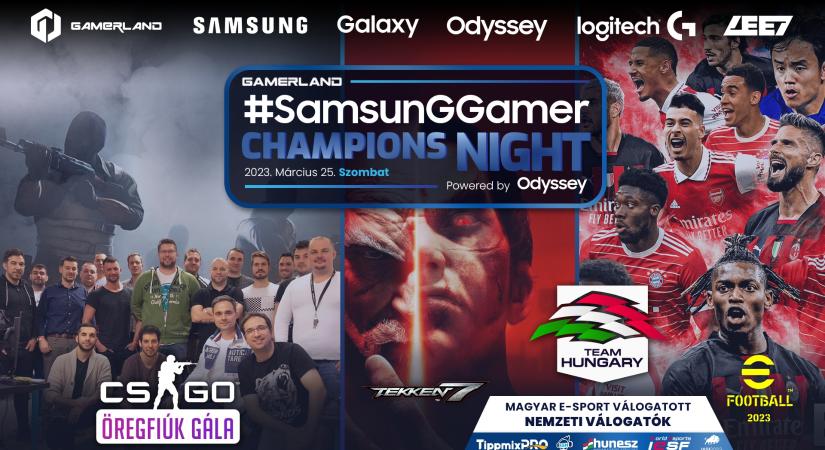 Öregfiúk CS:GO gála, Tekken 7 és eFootball nemzeti válogató – Jön a #SamsunGGamer Champions Night