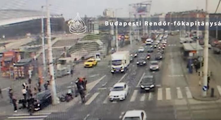 Videón a budapesti gyalogosgázolás