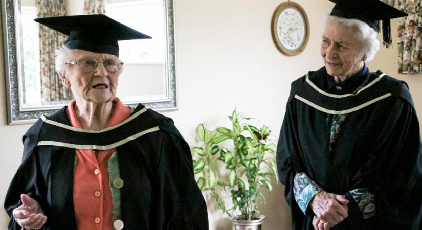 101 évesen kapta meg a diplomáját egy testnevelő tanárnő