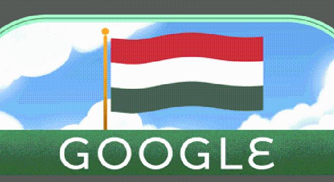 A Google főoldalán is a magyar zászló lobog