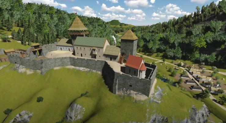 Látta már a szarvaskői várat 3D-ben? Látványos animáció készült a várról - VIDEÓ