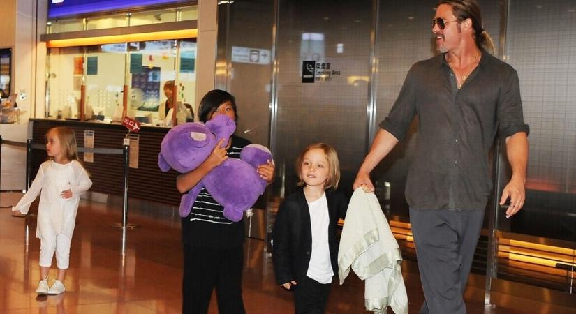 Már ilyen nagyok Angelina Jolie és Brad Pitt ikrei