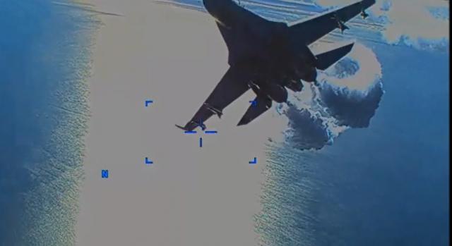 Kijött a drámai videó az amerikai drón és az orosz vadászgép ütközéséről
