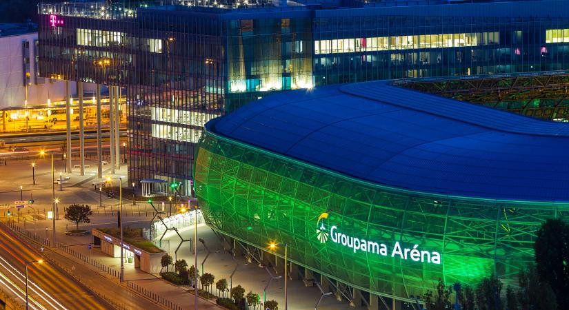 Európai uniós forrásból napelemes rendszert telepítenek a Groupama Aréna tetőszerkezetére