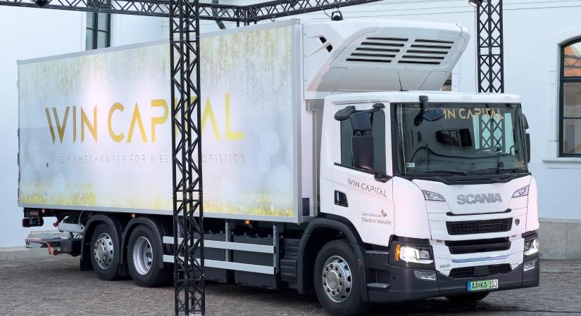 Átadták Magyarország első tisztán elektromos Scania teherautóját
