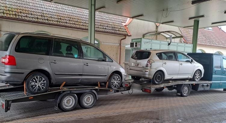 Túlsúlyos járműszerelvény a csengersimai határátkelőhelyen