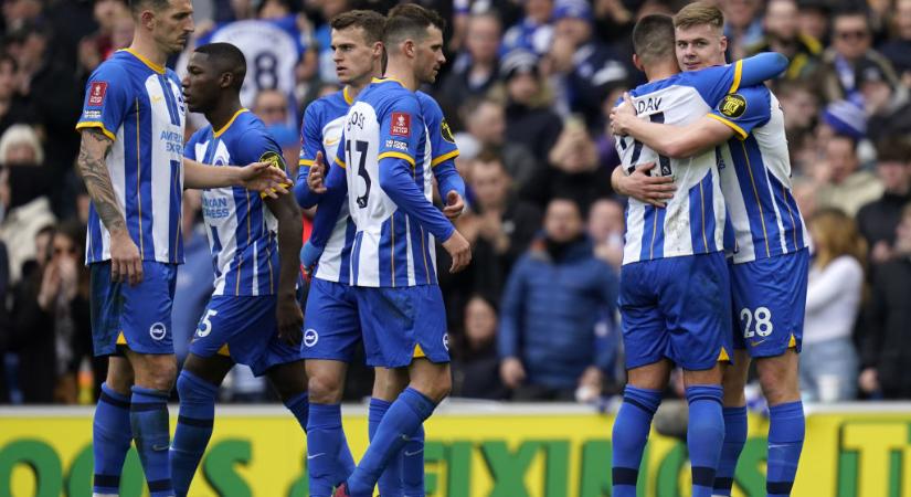 FA-kupa: kiütéses győzelmet aratott a Brighton & Hove Albion – videóval