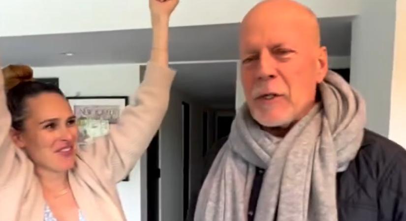 Bruce Willis születésnapi köszöntéséről posztolt videót Demi Moore