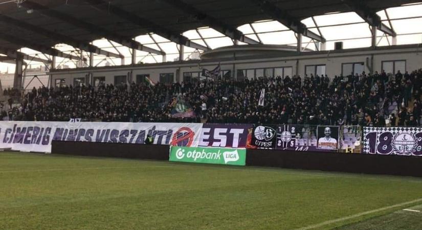 Egy nappal a Fradi elleni meccs előtt életjelet adtak a bojkottáló Újpest-ultrák