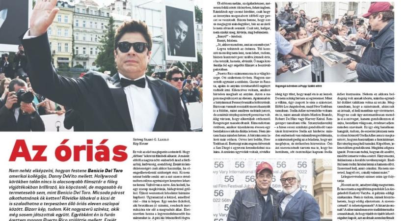 Sztárunk a VASÁRNAPBAN: Benicio Del Toro