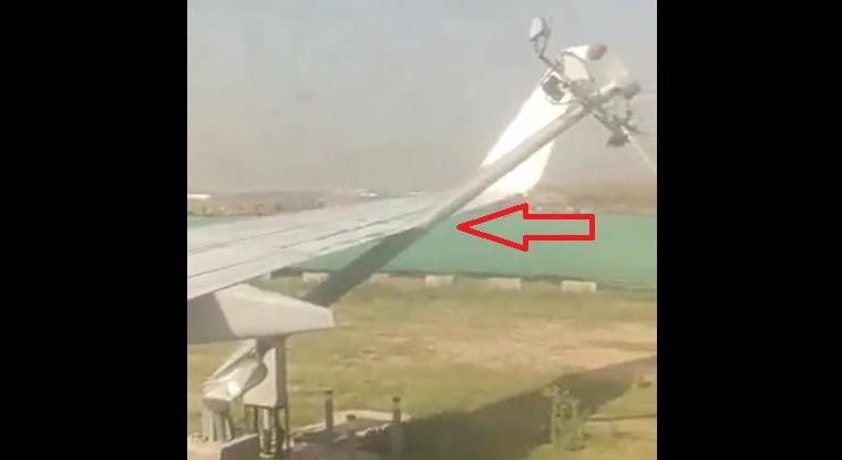 Egészen furcsa baleset történt egy indiai repülőtéren - videó