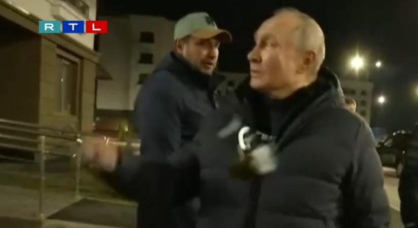 Hoppá: Mellkason dobhatták valamivel Putyint a mariupoli lakótelepen
