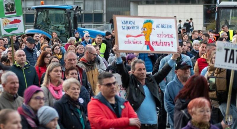 "Kakadu Szíjgyártót" is megtalálták az akkumulátorgyár-ellenes tüntetők Győrben