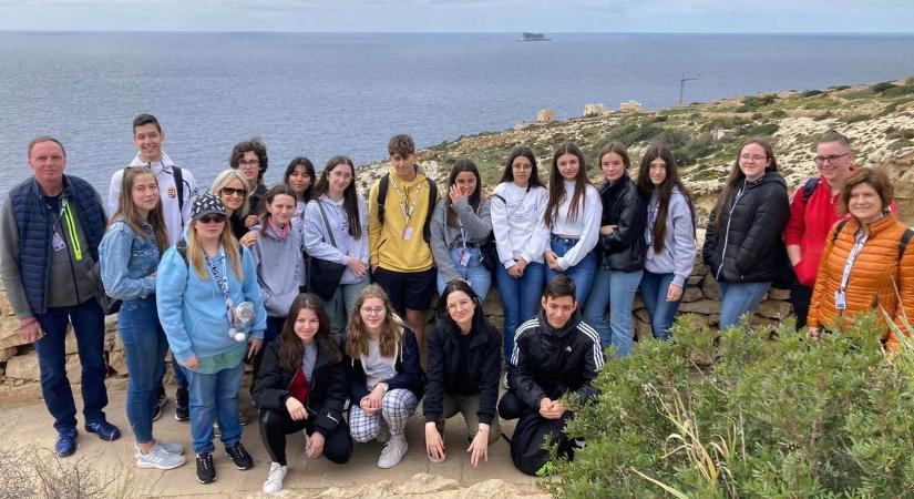 Máltán tanulnak a fenntarthatóságról a salgótarjáni bolyais diákok