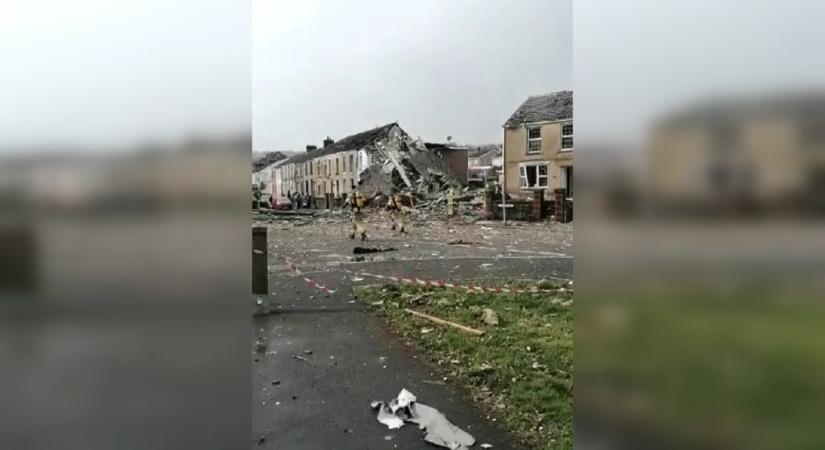 Videón a halálos walesi gázrobbanás pillanata