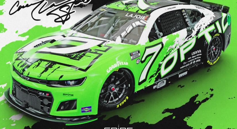 NASCAR: Látványos OpTic-dizájnnal támad Corey LaJoie a COTA-n