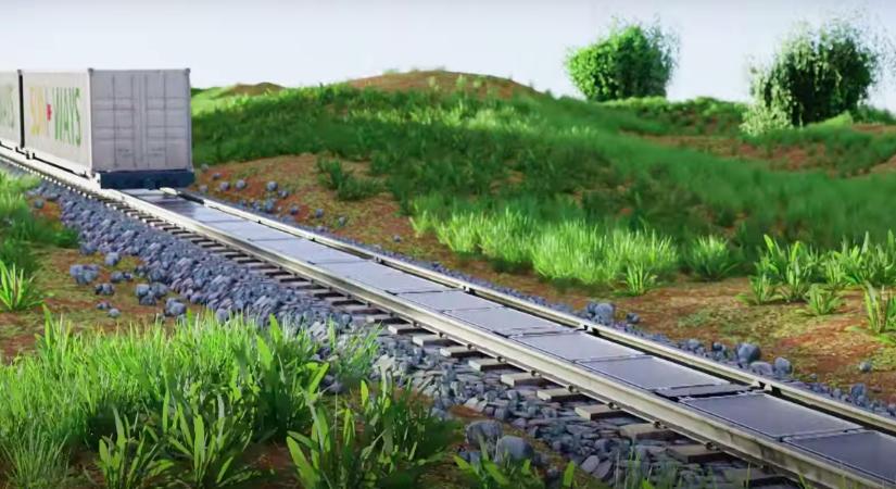 Világújdonság: Napelemeket telepíthetnek a vasúti sínek közötti terekbe