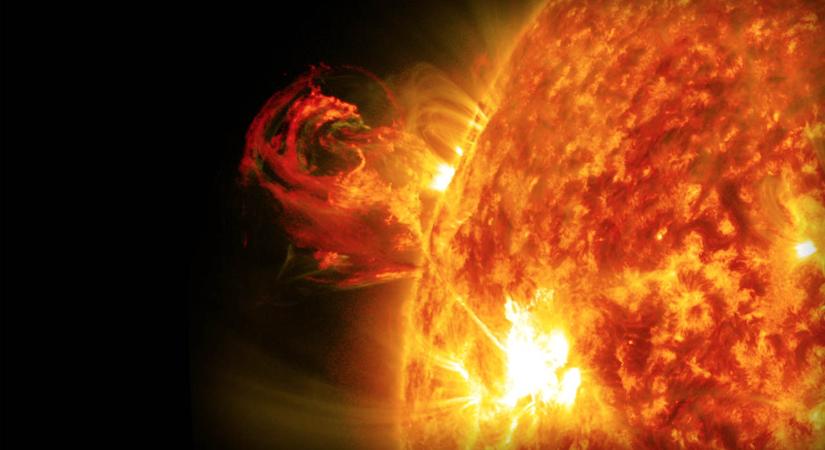 Elérte a Földet egy 7,7 millió km/órás sebességgel száguldó napkitörés szele