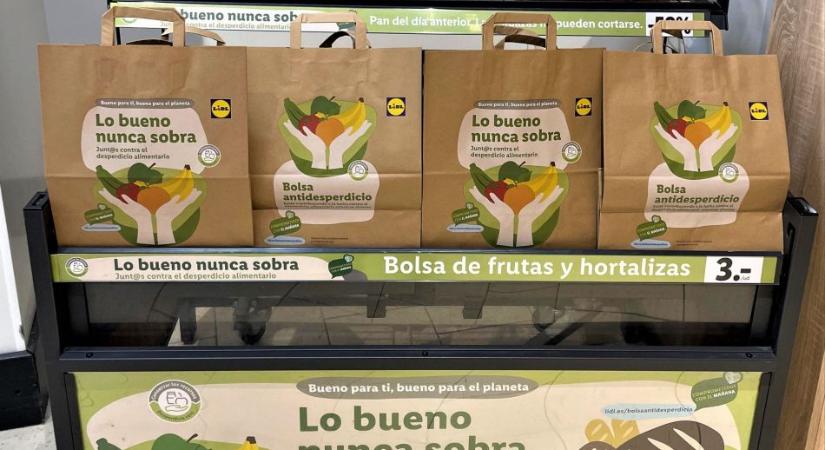 Zöldség-gyümölcs hulladékmentő táskát vezet be a Lidl Spanyolországban