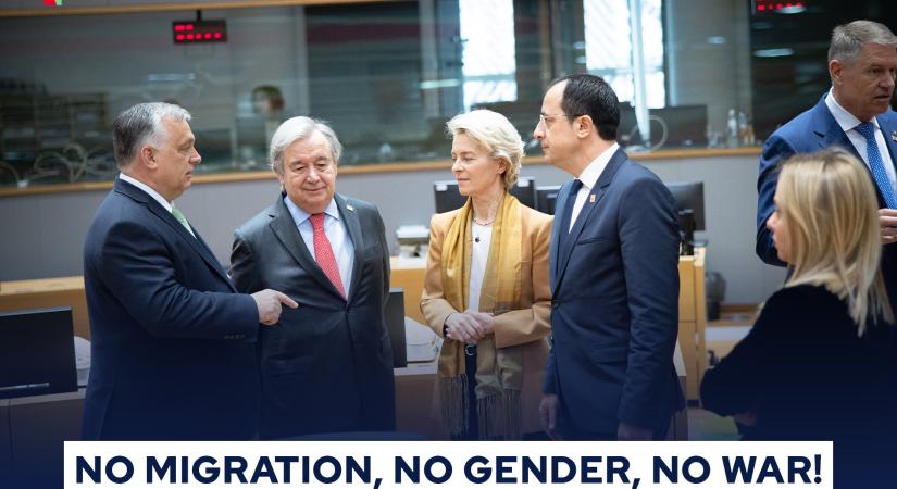Nem a migrációra! Nem a genderre! Nem a háborúra – írta Orbán Viktor a Twitteren