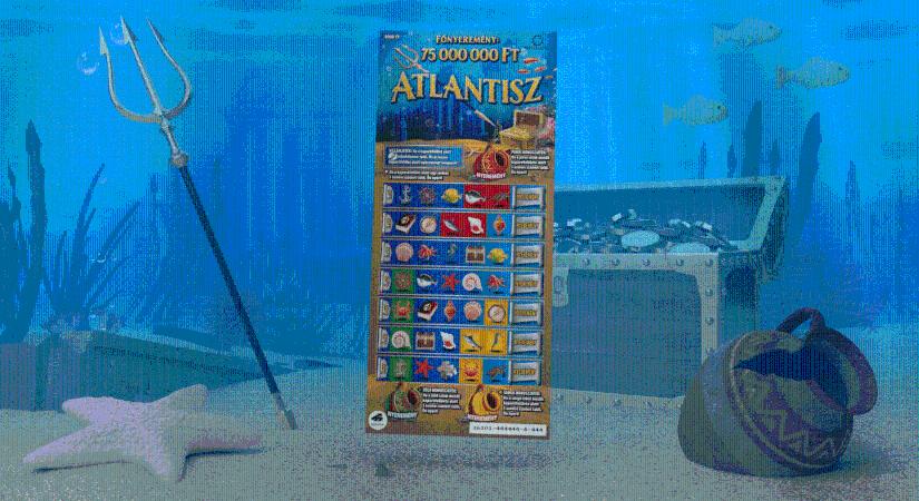 Atlantisz, az elsüllyedt birodalom rejtélye ihlette az új sorsjegyet