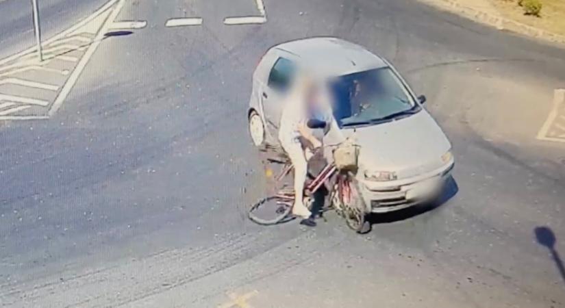 VIDEÓ: Elütötte a biciklist