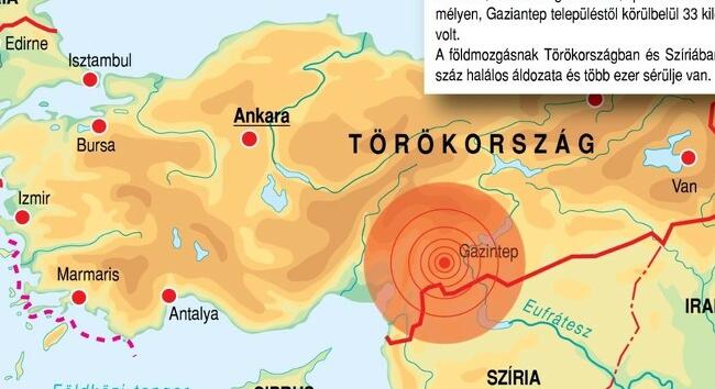 Újabb utórengés rázta meg Dél-Törökországot
