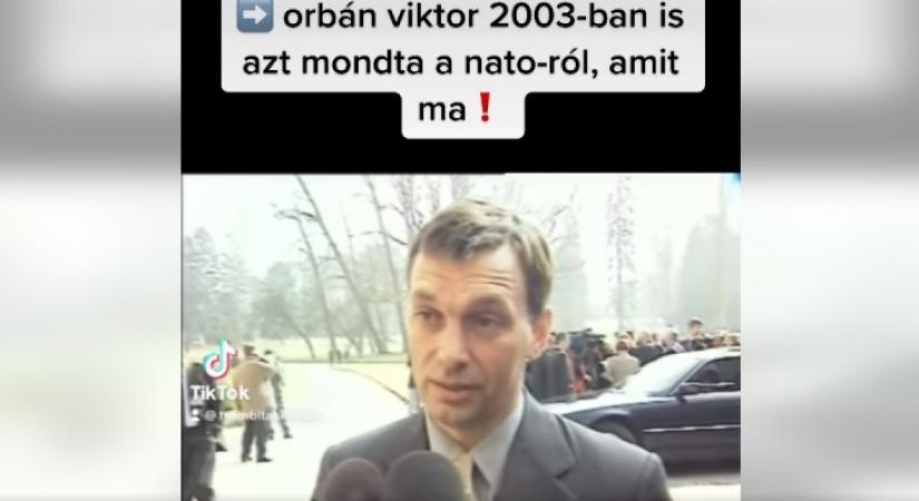 Ezt gondolta Orbán Viktor a NATO-ról 2003-ban (VIDEÓ)