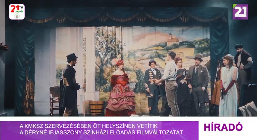 A KMKSZ szervezésében öt helyszínen vetítik a Déryné ifjasszony színházi előadás filmváltozatát (videó)