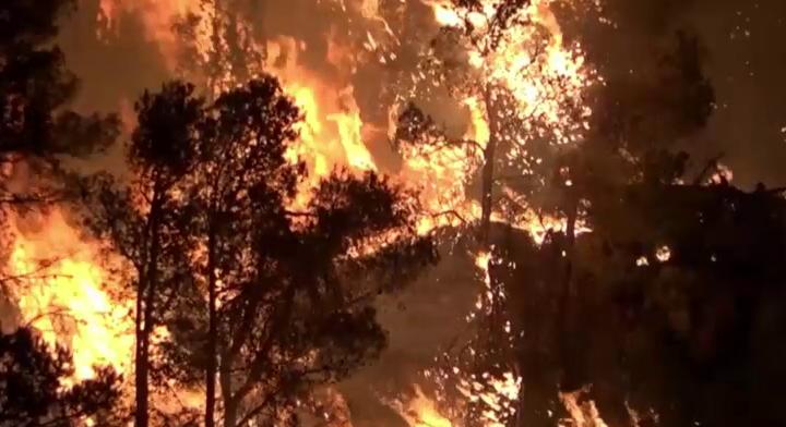 Az úgynevezett hatodik generációs tűz pusztít a spanyol erdőkben