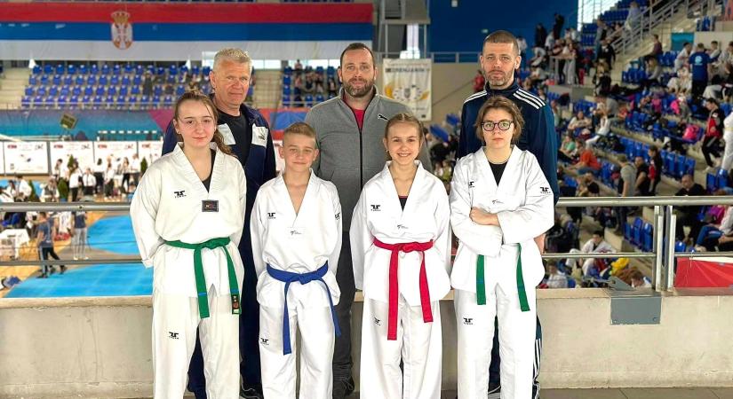 Több érmet is bezsebeltek a Máté Taekwondosok Szerbiában