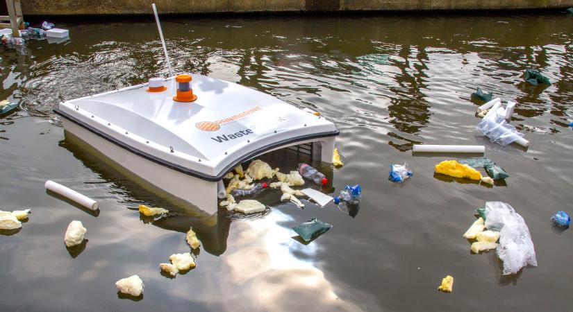 Íme a robotcápa, ami naponta 21 000 műanyag palackot gyűjt össze a folyókból