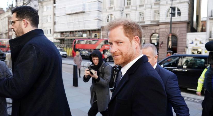 Harry herceg váratlanul megjelent a londoni legfelsőbb bíróságon