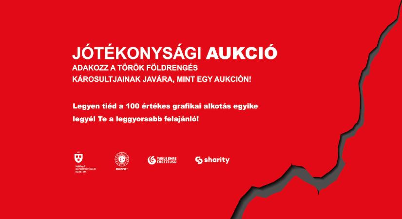 Árverés a török földrengés áldozatainak megsegítésére
