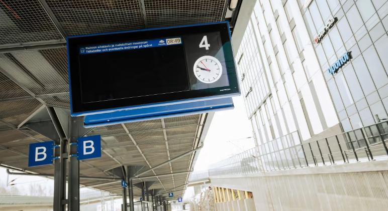 A nyári időszámításra való átállás fennakadásokhoz vezetett Finnország vasútállomásain