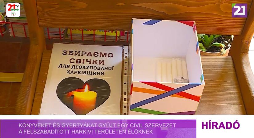 Könyveket és gyertyákat gyűjt egy civil szervezet a felszabadított Harkivi területen élőknek (videó)