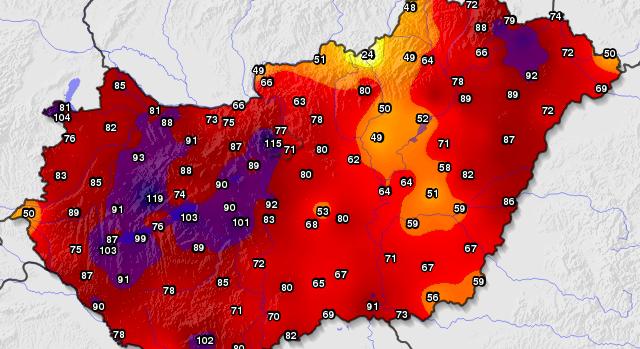 Nem csak fákat, rekordokat is döntött a hétfői szélvihar