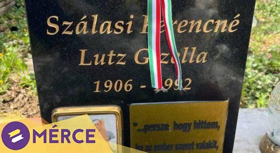 Letakarták Szálasi özvegyének sírkövén a nyilas vezetőre emlékező feliratot