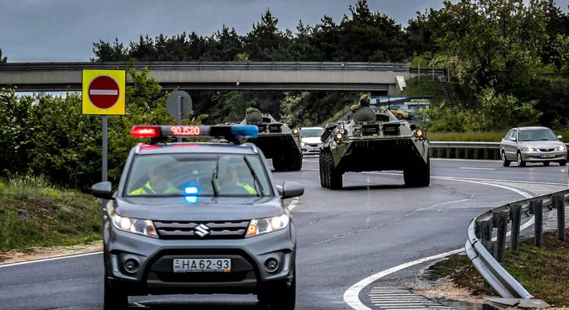 Holnap katonai menetoszlop halad át a vármegyén
